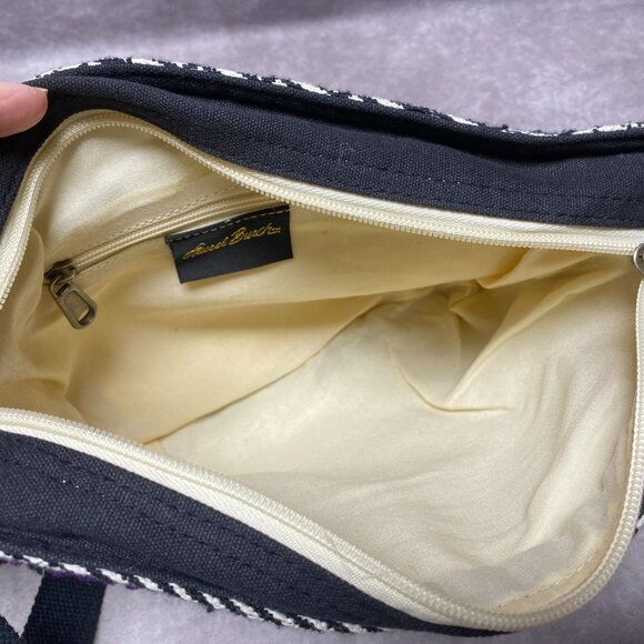 Laurel Burch Crossbody Cotton Canvas 13" Animal Print Bag Purse Horses - Picture 3 of 8